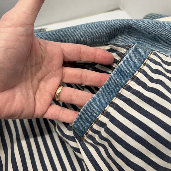 Vtg Bonneville Flats Racing Hot Salt Wendover Denim Jacket Varsity Size XL - Picture 16 of 16